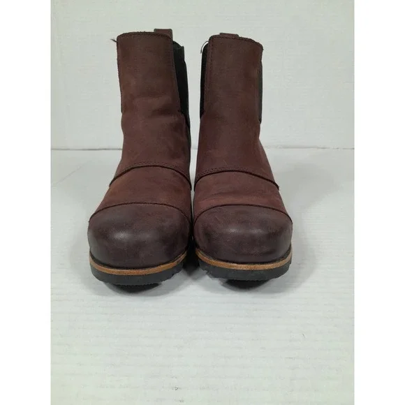 Sorel Brown Ankle Boots with Black Heel - Picture 4 of 13